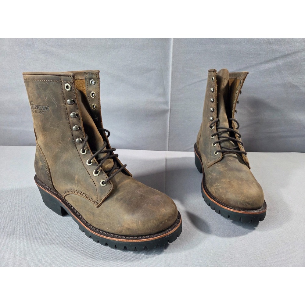 Chippewa Classic 2.0 Logger Mens 11EE Brown Soft Toe EH Vibram Work Boots